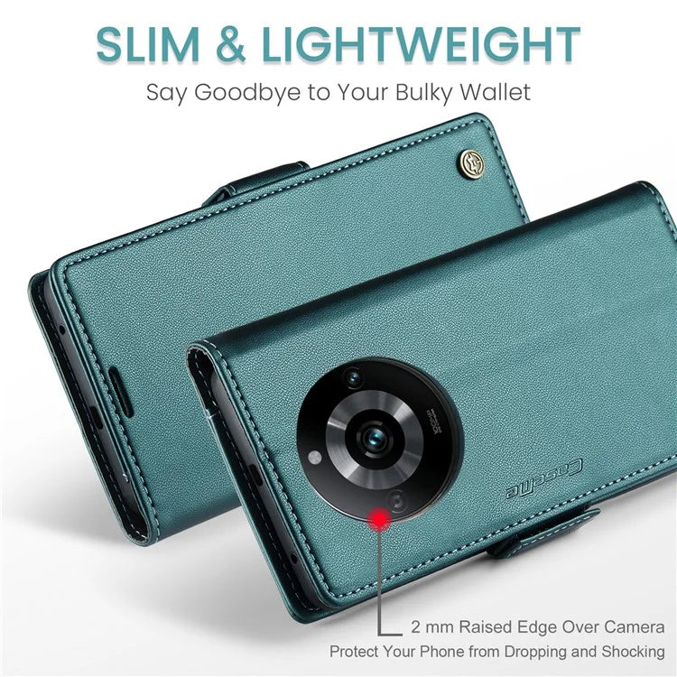 CASEME 023 Series For Realme 11 Pro 5G / 11 Pro+ 5G Case Litchi Texture Card Slots Phone Cover