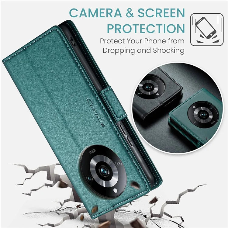 CASEME 023 Series For Realme 11 Pro 5G / 11 Pro+ 5G Case Litchi Texture Card Slots Phone Cover