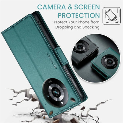 CASEME 023 Series For Realme 11 Pro 5G / 11 Pro+ 5G Case Litchi Texture Card Slots Phone Cover