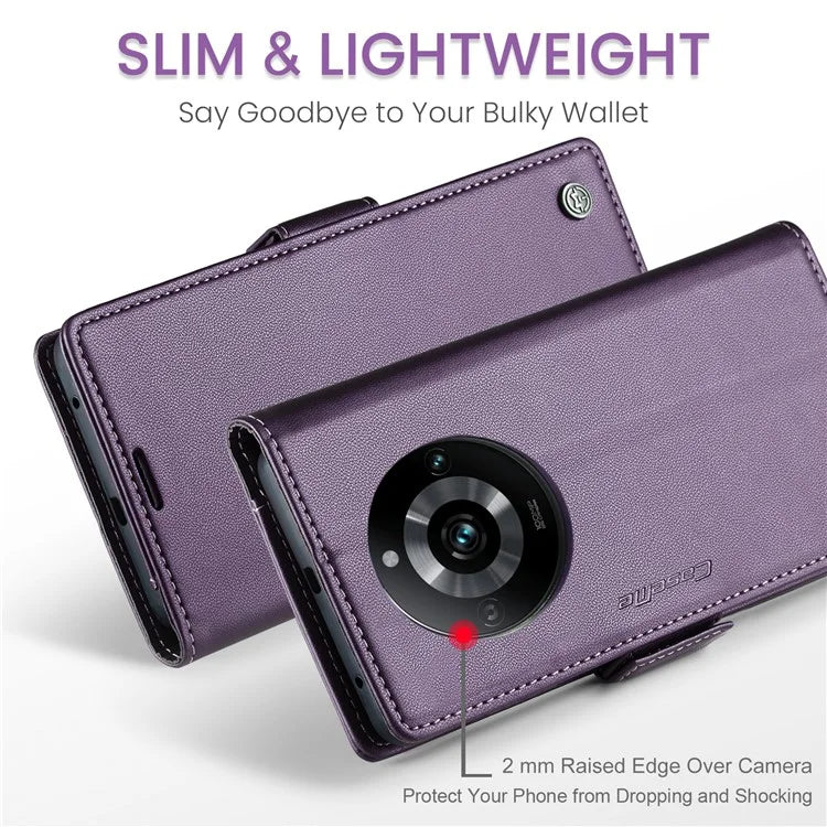 CASEME 023 Series For Realme 11 Pro 5G / 11 Pro+ 5G Case Litchi Texture Card Slots Phone Cover