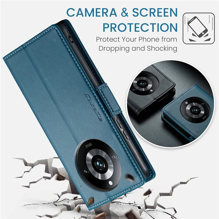 CASEME 023 Series For Realme 11 Pro 5G / 11 Pro+ 5G Case Litchi Texture Card Slots Phone Cover