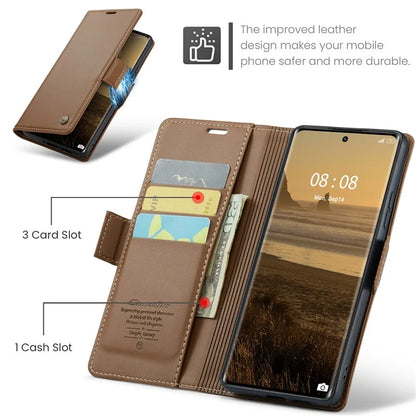 CASEME 023 Series For Realme 11 Pro 5G / 11 Pro+ 5G Case Litchi Texture Card Slots Phone Cover