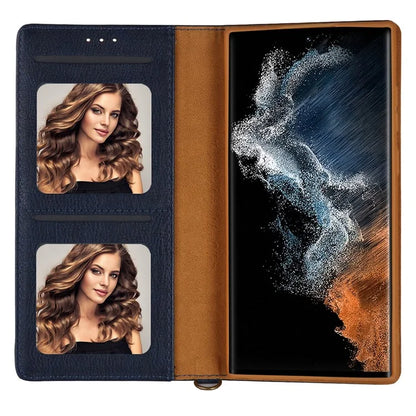 CMAI2 For Samsung Galaxy S22 Ultra 5G Case Drop-proof PU Leather Stand Phone Protector