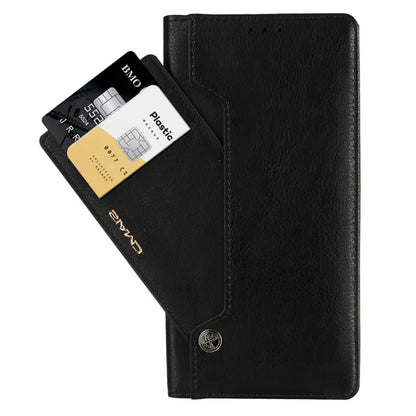 CMAI2 For Samsung Galaxy S22 Ultra 5G Case Drop-proof PU Leather Stand Phone Protector