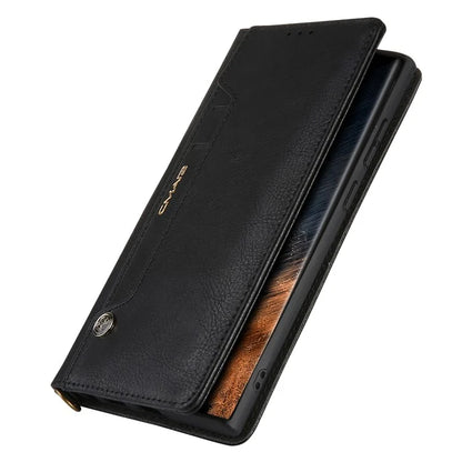 CMAI2 For Samsung Galaxy S22 Ultra 5G Case Drop-proof PU Leather Stand Phone Protector