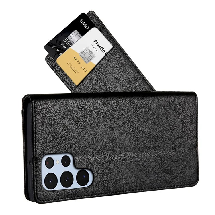 CMAI2 For Samsung Galaxy S22 Ultra 5G Case Drop-proof PU Leather Stand Phone Protector