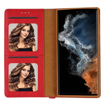 CMAI2 For Samsung Galaxy S22 Ultra 5G Case Drop-proof PU Leather Stand Phone Protector