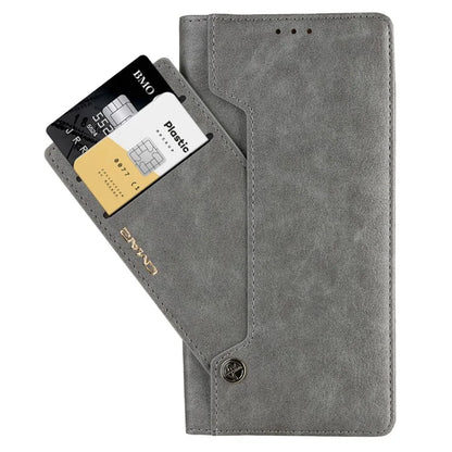 CMAI2 For Samsung Galaxy S23 Ultra Case PU Leather+TPU Anti-scratch Phone Shell