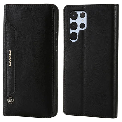 CMAI2 For Samsung Galaxy S23 Ultra Case PU Leather+TPU Anti-scratch Phone Shell