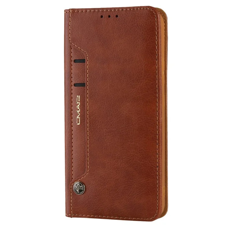CMAI2 For Samsung Galaxy S23 Ultra Case PU Leather+TPU Anti-scratch Phone Shell