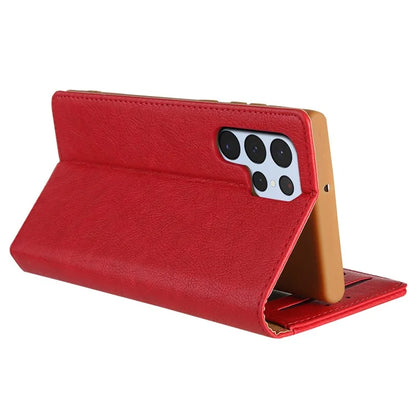 CMAI2 For Samsung Galaxy S23 Ultra Case PU Leather+TPU Anti-scratch Phone Shell