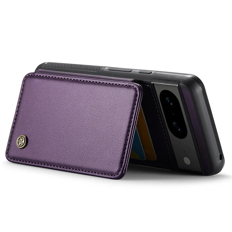 CASEME C22 Series for Google Pixel 8 Cell Phone Case Litchi Texture RFID Blocking Kickstand Cover