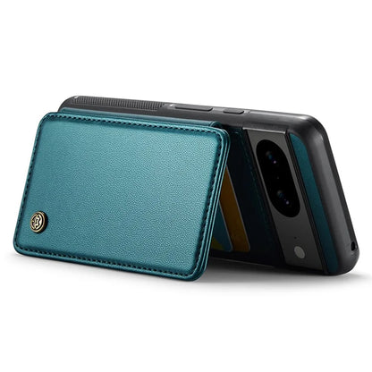 CASEME C22 Series for Google Pixel 8 Cell Phone Case Litchi Texture RFID Blocking Kickstand Cover