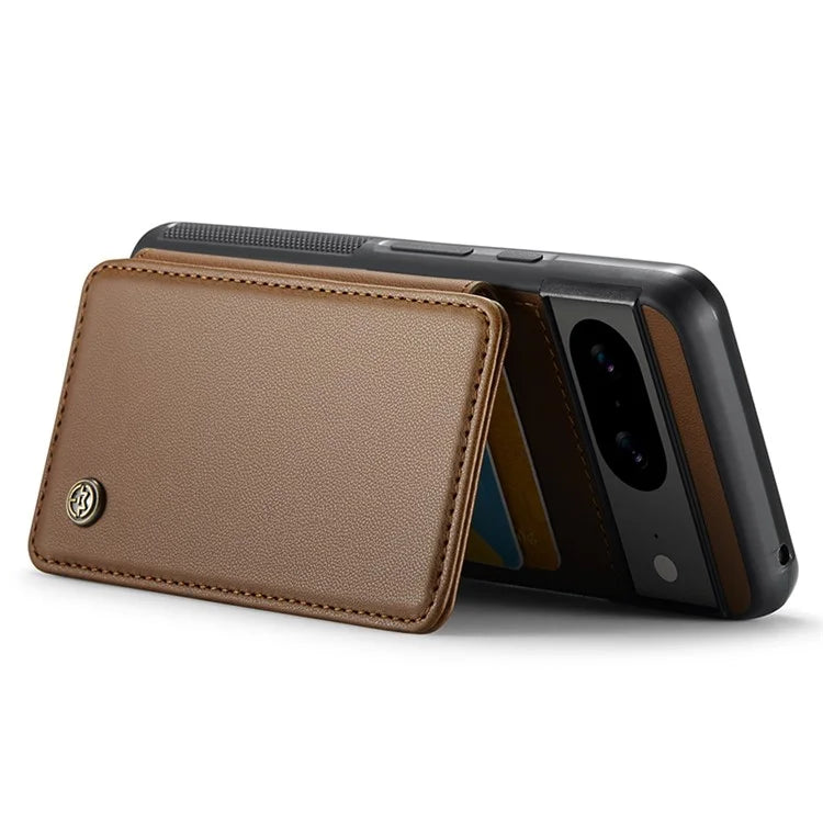 CASEME C22 Series for Google Pixel 8 Cell Phone Case Litchi Texture RFID Blocking Kickstand Cover