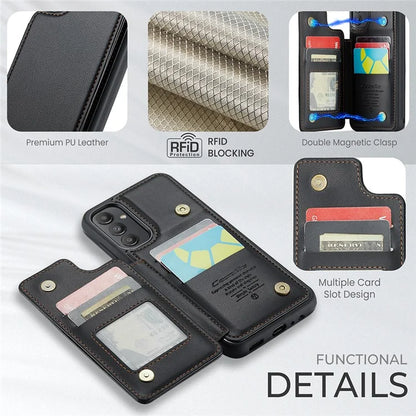 CASEME C22 Series for Samsung Galaxy A13 5G Case Kickstand Phone Cover 5 Card Slots