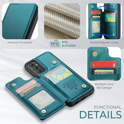 CASEME C22 Series for Samsung Galaxy A13 5G Case Kickstand Phone Cover 5 Card Slots