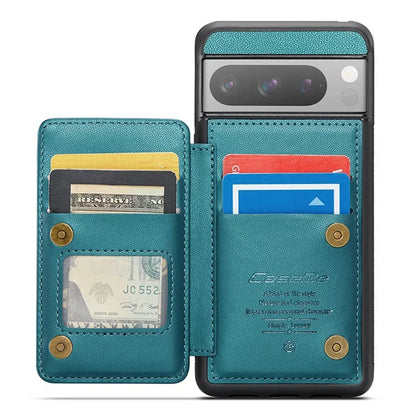 CASEME C22 Series for Google Pixel 8 Pro Case Glossy RFID Blocking Phone Cover with 4 Card Slots