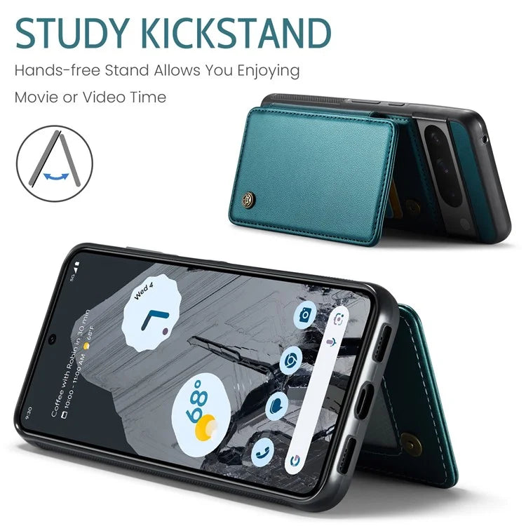 CASEME C22 Series for Google Pixel 8 Pro Case Glossy RFID Blocking Phone Cover with 4 Card Slots
