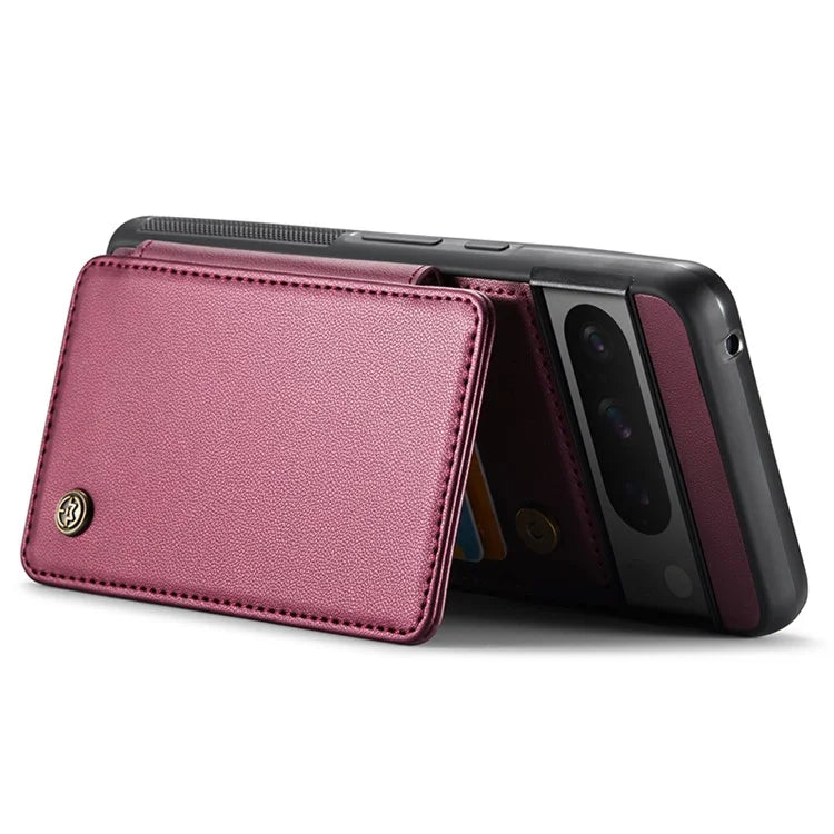 CASEME C22 Series for Google Pixel 8 Pro Case Glossy RFID Blocking Phone Cover with 4 Card Slots