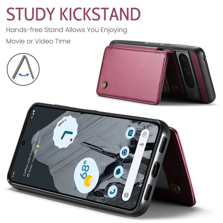 CASEME C22 Series for Google Pixel 8 Pro Case Glossy RFID Blocking Phone Cover with 4 Card Slots