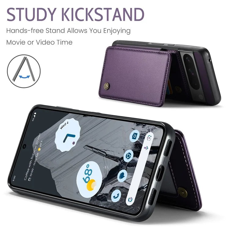 CASEME C22 Series for Google Pixel 8 Pro Case Glossy RFID Blocking Phone Cover with 4 Card Slots
