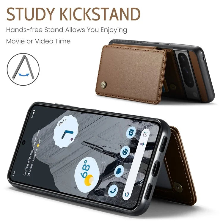 CASEME C22 Series for Google Pixel 8 Pro Case Glossy RFID Blocking Phone Cover with 4 Card Slots