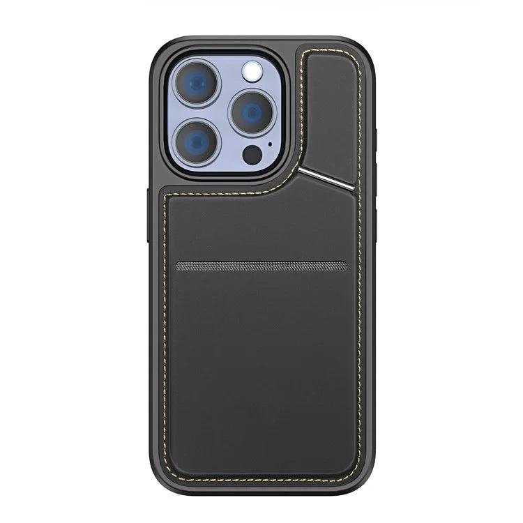 DUX DUCIS Rafi II Series for iPhone 15 Pro Magnetic Case Integrated Kickstand Card Slot Phone Cover