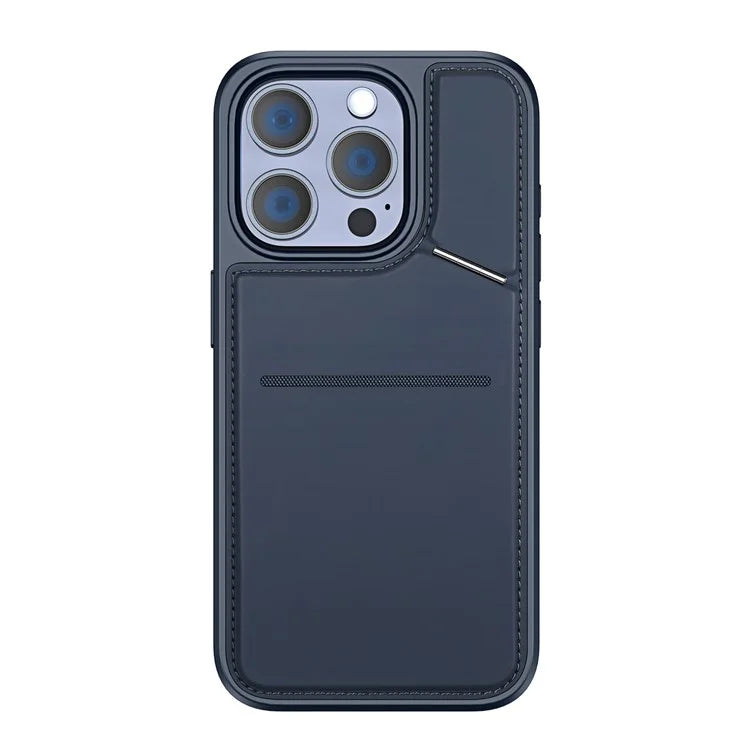 DUX DUCIS Rafi II Series for iPhone 15 Pro Magnetic Case Integrated Kickstand Card Slot Phone Cover