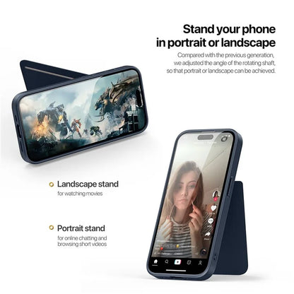 DUX DUCIS Rafi II Series for iPhone 15 Pro Magnetic Case Integrated Kickstand Card Slot Phone Cover