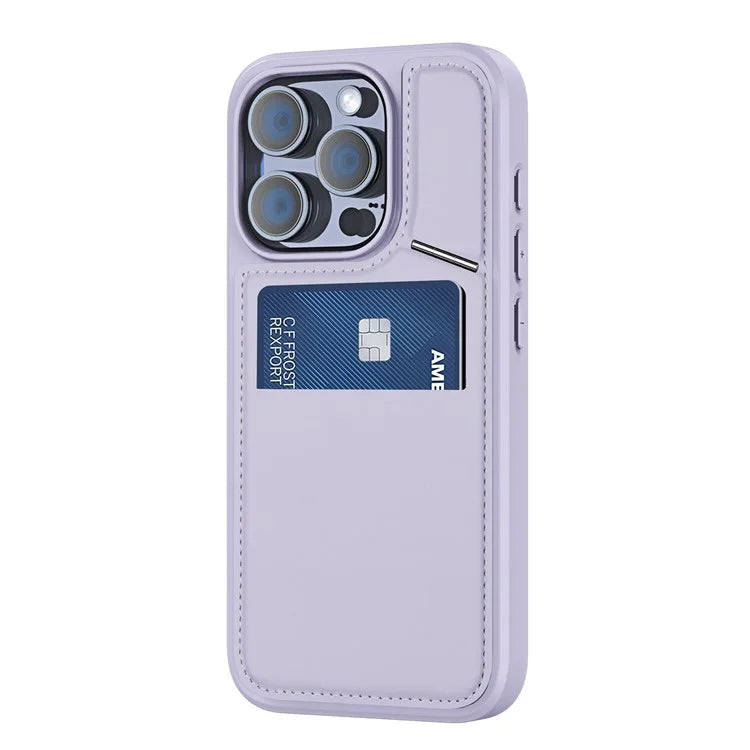 DUX DUCIS Rafi II Series for iPhone 15 Pro Magnetic Case Integrated Kickstand Card Slot Phone Cover