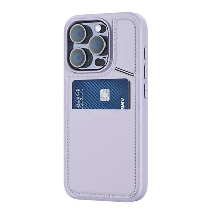DUX DUCIS Rafi II Series for iPhone 15 Pro Magnetic Case Integrated Kickstand Card Slot Phone Cover