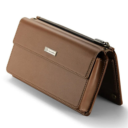 CASEME Me20 Leather Crossbody Bag for 4.0-7.6'' Phone Wallet Phone Purse Shoulder Bag with 7 Card Holders