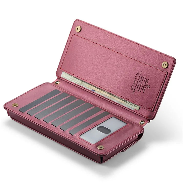CASEME Me20 Leather Crossbody Bag for 4.0-7.6'' Phone Wallet Phone Purse Shoulder Bag with 7 Card Holders