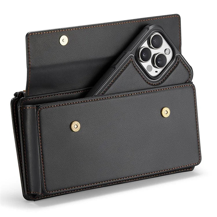 CASEME Me20 Leather Crossbody Bag for 4.0-7.6'' Phone Wallet Phone Purse Shoulder Bag with 7 Card Holders