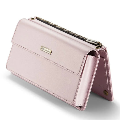 CASEME Me20 Leather Crossbody Bag for 4.0-7.6'' Phone Wallet Phone Purse Shoulder Bag with 7 Card Holders