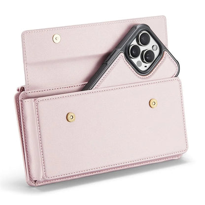 CASEME Me20 Leather Crossbody Bag for 4.0-7.6'' Phone Wallet Phone Purse Shoulder Bag with 7 Card Holders