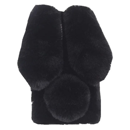 For Samsung Galaxy Z Flip5 5G Cell Phone Case Furry Cute 3D Bunny Ears Soft TPU Protective Shell