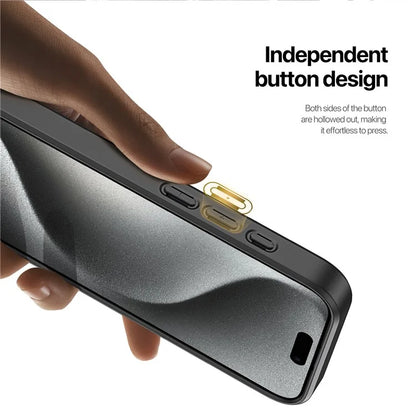 DUX DUCIS Rafi II Series for iPhone 15 Pro Max Magnetic Case Card Holder Kickstand Cover