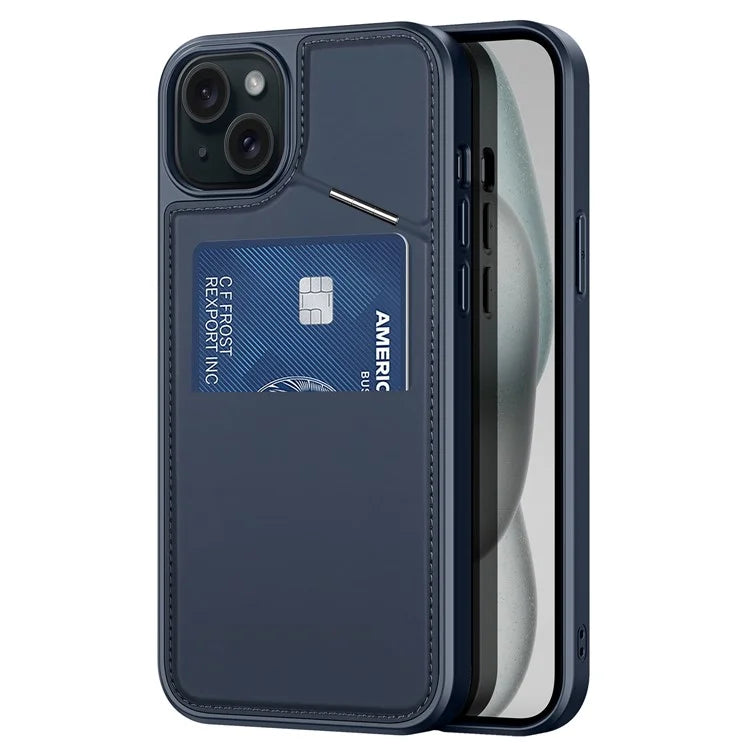 DUX DUCIS Rafi II Series for iPhone 15 Plus Kickstand Case Magnetic Phone Cover Card Holder