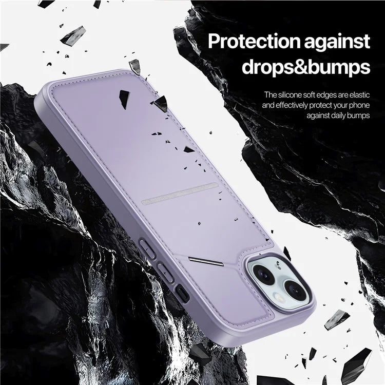 DUX DUCIS Rafi II Series for iPhone 15 Plus Kickstand Case Magnetic Phone Cover Card Holder