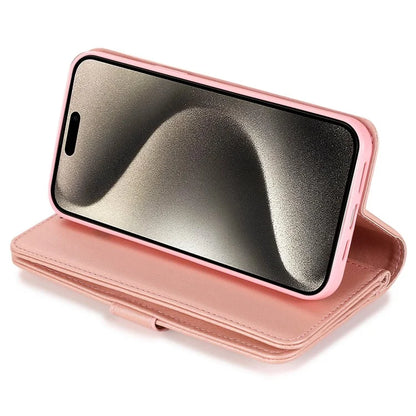 For iPhone 15 Pro Max Cell Phone Case Glitter Powder 9 Card Holder Leather Cover