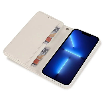 For iPhone 13 Pro Max PU Leather Cell Phone Case with Strap 9 Card Holder Cover