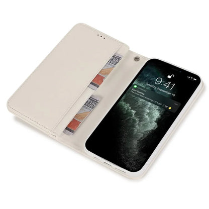 For iPhone 12 Pro Max Cell Phone Case with Strap 9 Card Holder PU Leather Cover