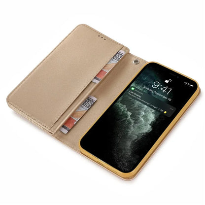 For iPhone 12 Pro Max Cell Phone Case with Strap 9 Card Holder PU Leather Cover