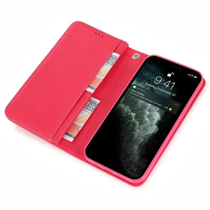 For iPhone 12 Pro Max Cell Phone Case with Strap 9 Card Holder PU Leather Cover