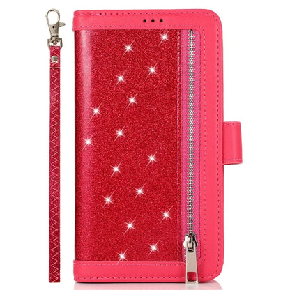 For iPhone 12 Pro Max Cell Phone Case with Strap 9 Card Holder PU Leather Cover