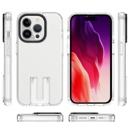 For iPhone 15 Pro Max Case Anti-scratch Protective Cover with Hidden Kickstand