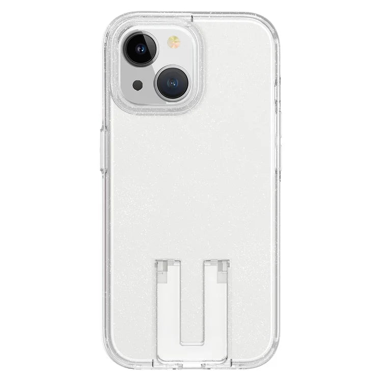 For iPhone 15 Case Shockproof TPU+PC Kickstand Phone Cover