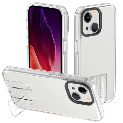 For iPhone 15 Case Shockproof TPU+PC Kickstand Phone Cover