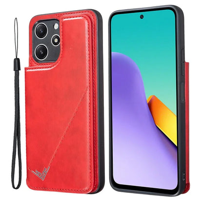 For Xiaomi Redmi 12 4G / 12 5G (Global) Case Kickstand PU+TPU Cell Phone Cover with Card Holder